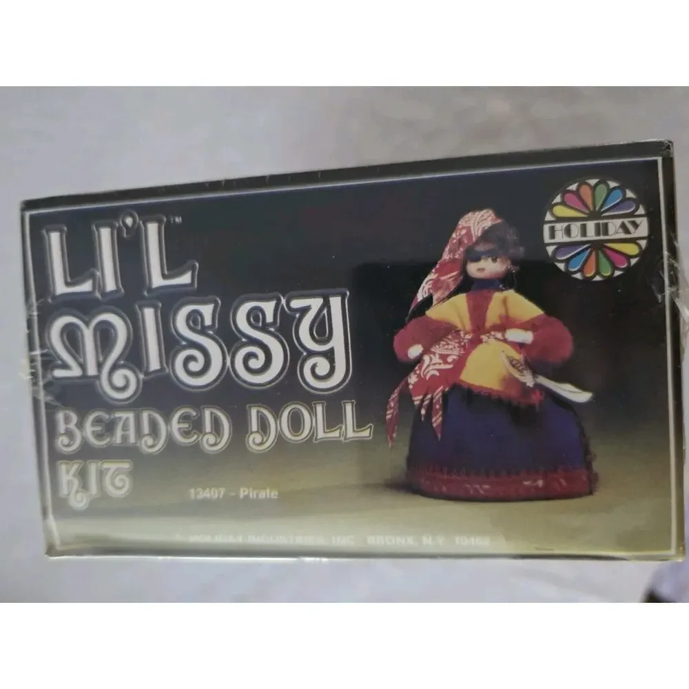 Walco Li'l Missy Beaded Doll Kit Sequin Vintage Pirate #13407